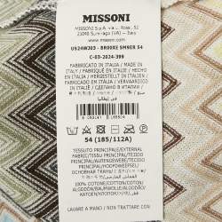 مملوكة مسبقًا Missoni Multicolor Zig-Zag Knit Shirt & Short Set XXL