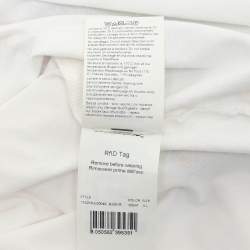 Pre Owned Missoni White Cotton Logo Embroidered T-Shirt XL