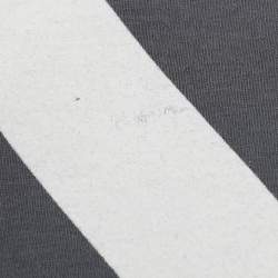 Pre Owned Missoni Grey/White Zig Zag Print Jersey T-Shirt M