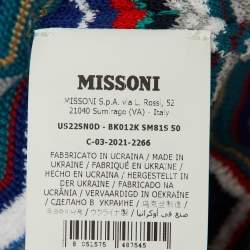 Pre Owned تي شيرت بولو ميسوني كروهات متعدد الألوان محبوك مقاس كبير (لارج)