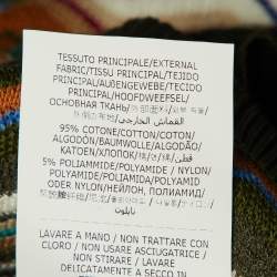 مملوكة مسبقًا تي شيرت بولو ميزوني تريكو زجزاج أخضر زيتي كبير