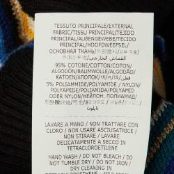 مملوكة مسبقًا تي شيرت بولو ميزوني تريكو نمط شيفرون أسود كبير