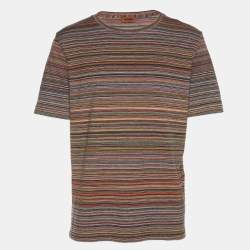 مملوكة مسبقًا Missoni Multicolor Stripe Jersey T-Shirt S