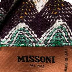 Pre Owned Missoni Multicolor Cotton & Wool Blend Hooded Sweater L