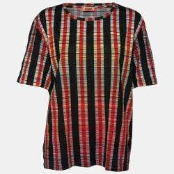 Pre Owned Missoni Multicolor Printed Cotton Crew Neck Short Sleeve T-Shirt M