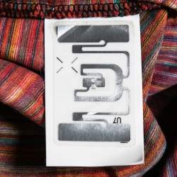 Pre Owned Missoni Multicolor Printed Cotton Crew Neck Short Sleeve T-Shirt M