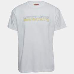 Pre Owned Missoni White Cotton Graphic T-Shirt M