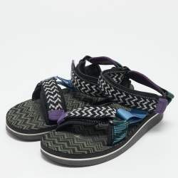 Pre Owned Missoni X Suicoke Multicolor Canvas Depa Flat Sandals Size 39