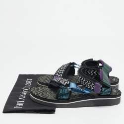 Pre Owned Missoni X Suicoke Multicolor Canvas Depa Flat Sandals Size 39