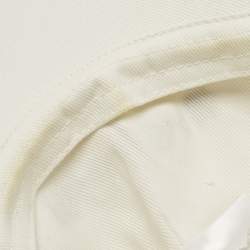 مملوكة مسبقًا Miu Miu White Logo Embroidered Cotton Baseball Cap M