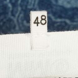 Pre Owned MM6 Maison Margiela Blue Snake Print Denim Jeans M/Waist 33" 