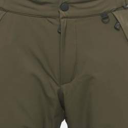 Pre Owned Moncler Grenoble Khaki Green Ski Trousers L
