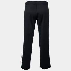 Moncler Grenoble Black Jersey Contrast Trimmed Sweatpants S