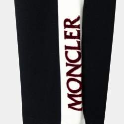 Moncler Grenoble Black Jersey Contrast Trimmed Sweatpants S