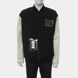 Moncler X Frgmt Black Cotton Emboidered Button-Up Jacket XL