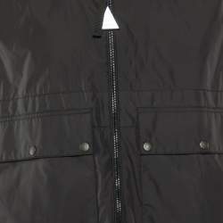 Moncler Black Nylon Iwao Zip Up Jacket M