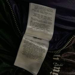 Pre Owned Moncler x Palm Angels Purple/Black Coated Cotton Puffer Vest L