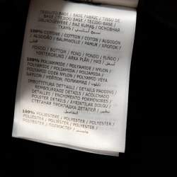 Pre Owned Moncler X Palm Angels Black Knit Make It Rain Zip Up Hoodie M