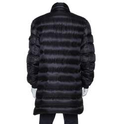 Pre Owned Moncler Black Down Quilted Dustin Puffer Jacket 3XL