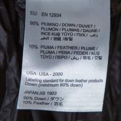 Pre Owned Moncler Black Down Quilted Dustin Puffer Jacket 3XL