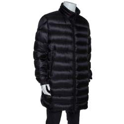 Pre Owned Moncler Black Down Quilted Dustin Puffer Jacket 3XL