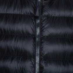 Pre Owned Moncler Black Down Quilted Dustin Puffer Jacket 3XL