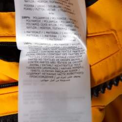 Pre Owned Moncler x Off-White Yellow Synthetic Down Padded Giverny Gilet L