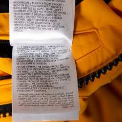 Pre Owned Moncler x Off-White Yellow Synthetic Down Padded Giverny Gilet L