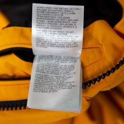 Pre Owned Moncler x Off-White Yellow Synthetic Down Padded Giverny Gilet L