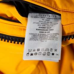 Pre Owned Moncler x Off-White Yellow Synthetic Down Padded Giverny Gilet L