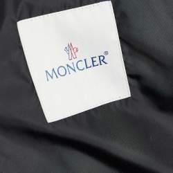 Moncler Black Nylon Daquin Zip Up Jacket L