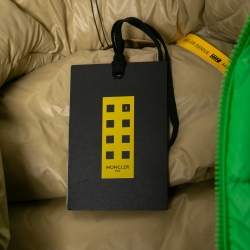 Moncler Lime Green Quilted Puffer Vest XL