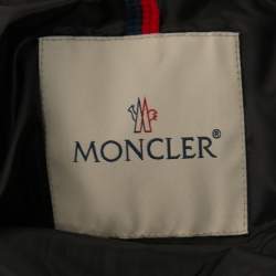 Moncler Red/Black Printed Nylon Frioland Down Jacket L