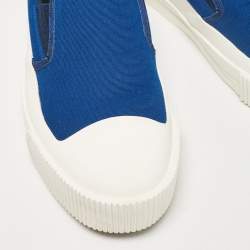 Moncler Blue Denim Petit Leave No Trace Slip On Sneakers Size 45
