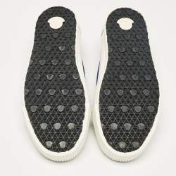 Moncler Blue Denim Petit Leave No Trace Slip On Sneakers Size 45