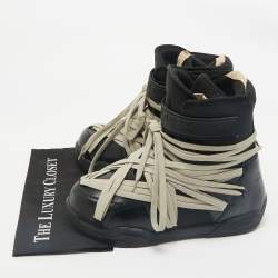 Moncler x Rick Owens Black Leather Amber Snow Boots Size 43