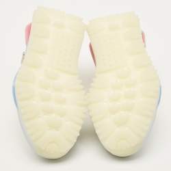 Pre Owned Moncler X Adidas NMD Size 42 White Canvas and Nylon Low Top Sneakers