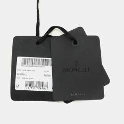 Moncler Black Cotton Logo Baseball Cap