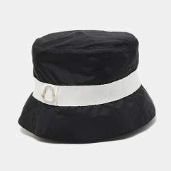 Moncler Black Nylon Bucket Hat S