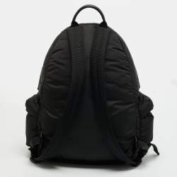 Pre Owned Moncler Legere Black Padded Nylon Backpack