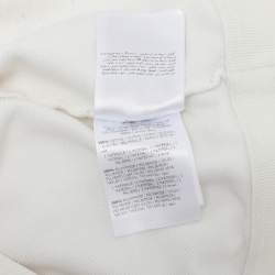 Pre Owned Moncler Cream Cotton Graphic Print Crew Neck Sweatshirt XL