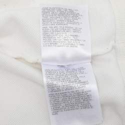 Pre Owned Moncler Cream Cotton Graphic Print Crew Neck Sweatshirt XL