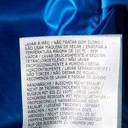 Pre Owned Moncler Blue Nylon Ray Padded Gilet M