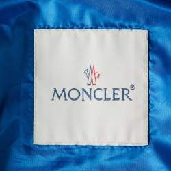 Pre Owned Moncler Blue Nylon Ray Padded Gilet M