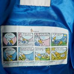 Pre Owned Moncler Blue Nylon Ray Padded Gilet M