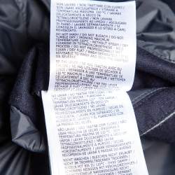 Moncler Navy Blue Wool Rodin Quilted Down Jacket XL