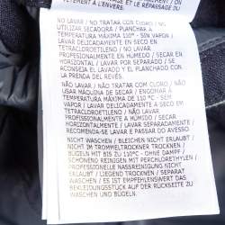 Moncler Navy Blue Wool Rodin Quilted Down Jacket XL