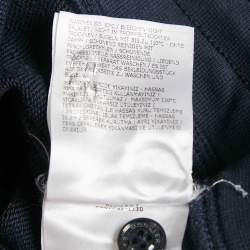 Moncler Blue Cotton Knit Drawstring Jogger Pants XXL