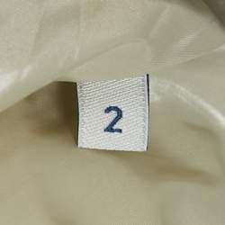 Moncler Grey Fur Trim Hood Nylon Down Puffer Jacket M