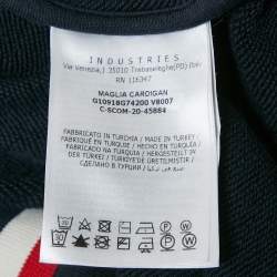 Moncler Navy Blue Cotton Zip-Up Hoodie M
